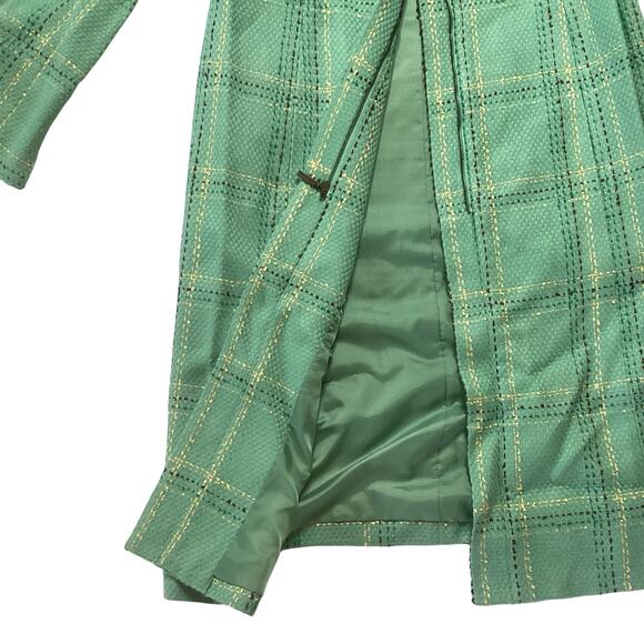 A Line Plaid Coat - Picture 6 of 8